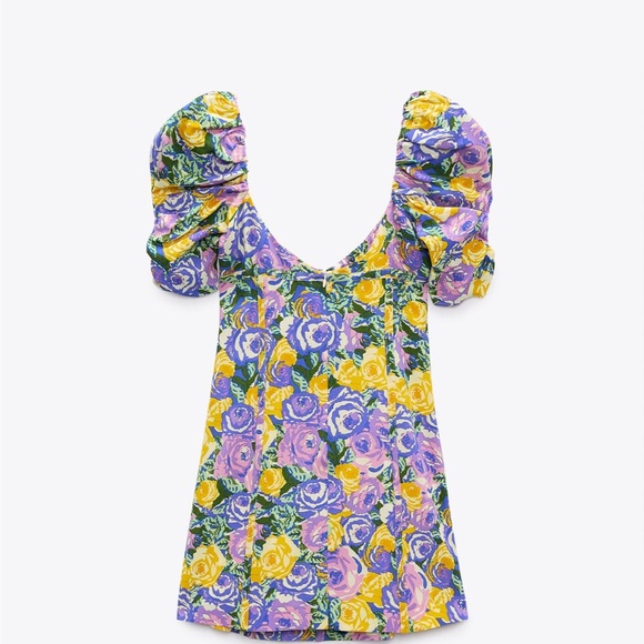 Zara Printed Corset Style Dress - Picture 5 of 7